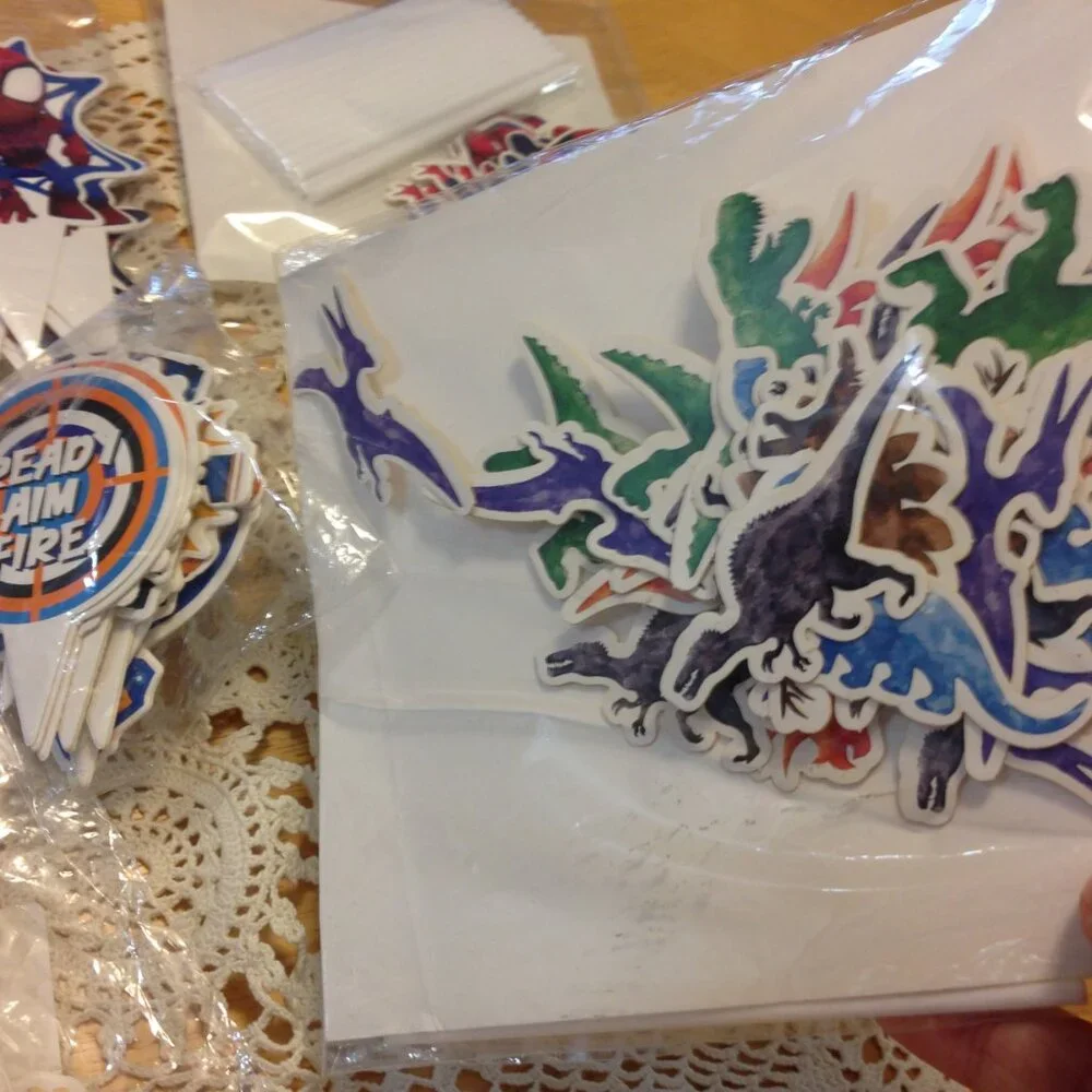 Party Supplies, cupcake toppers for home goods or store bought